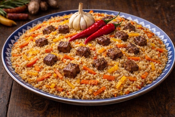 Плов с мраморной говядиной